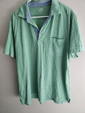 Izod Green Short-Sleeve Polo Shirt